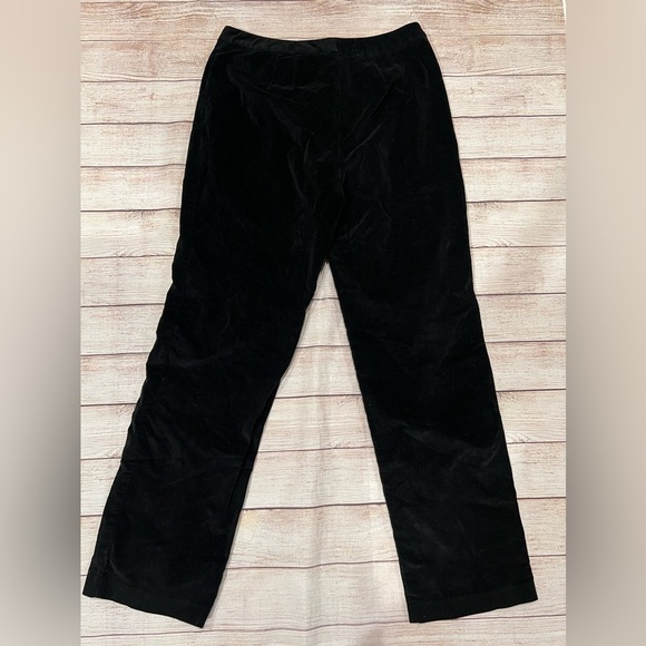 Talbots Black Velour Pants With Stretch Size 10 - Picture 2 of 6